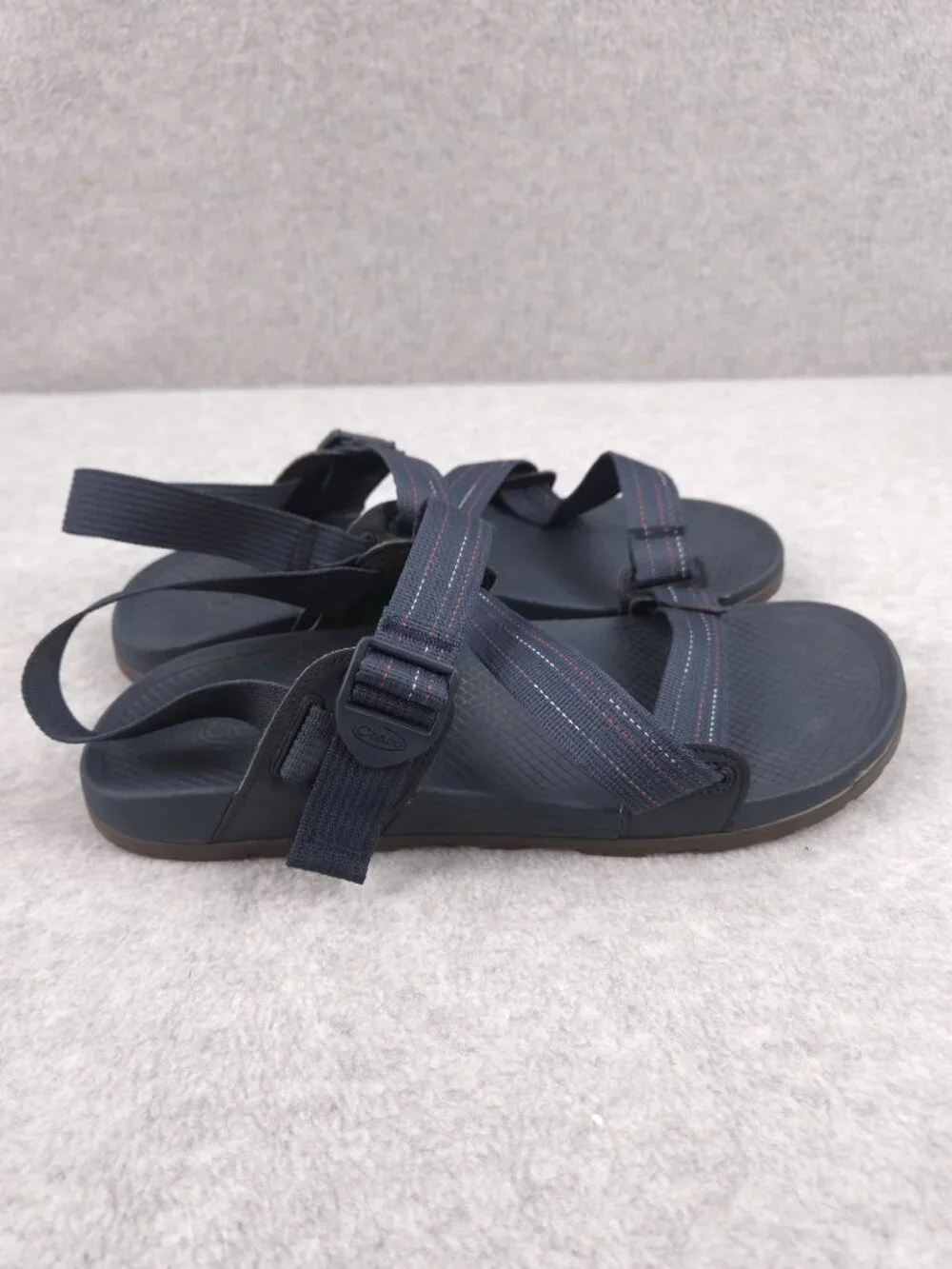 Chaco Lowdown Sandals Mens 12 Navy Blue Hiking Water Sport Adjustable Chacos